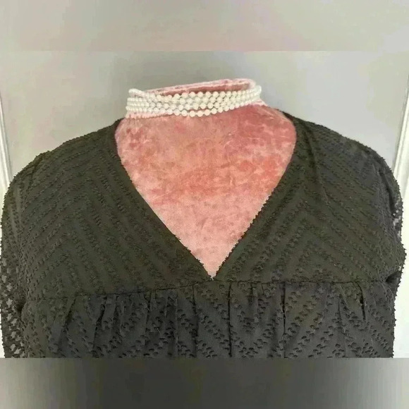 Jodifl Babydoll Black Blouse(32) - Picture 5 of 9